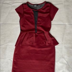 Burgundy BodyCon Dress